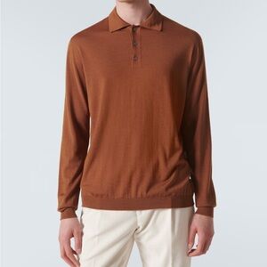 SILK and CASHMERE POLO SWEATER SIZE M